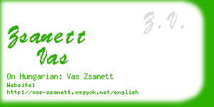 zsanett vas business card